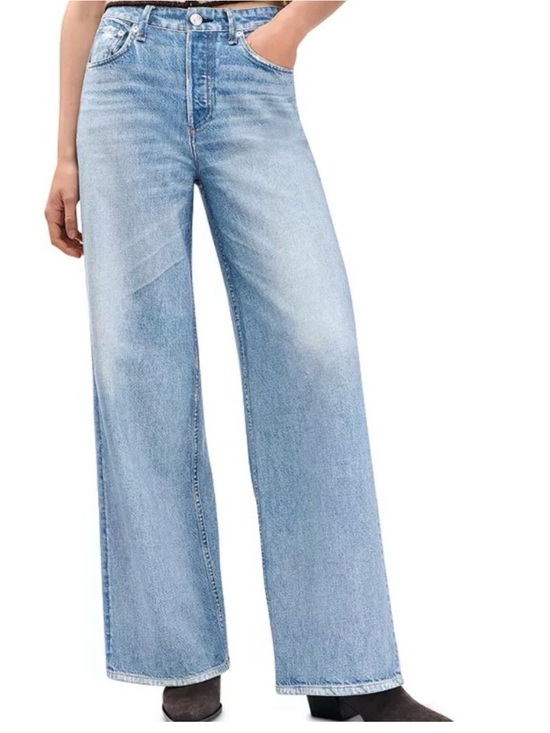 rag & bone Denim - rag & bone Light Wash Wide-Leg Jeans
